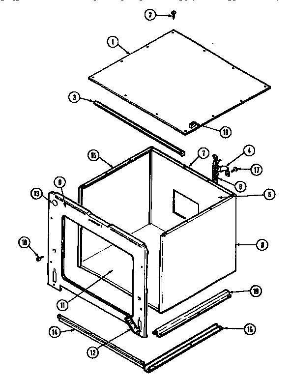 Jenn-Air WM2720B/M167B body-lower diagram