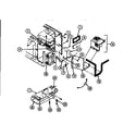 Jenn-Air WM2720B/M167B internal controls-upper diagram