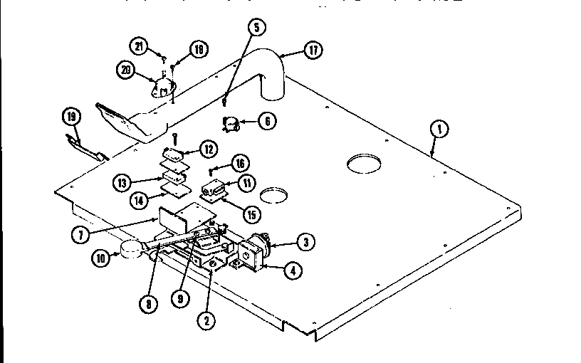 Jenn-Air WM2720B/M167B internal controls-lower diagram