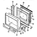 Jenn-Air WM2720B/M167B door diagram
