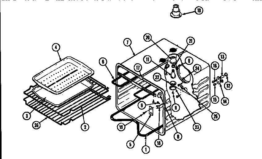 Jenn-Air WM2720B/M167B oven liner-lower diagram