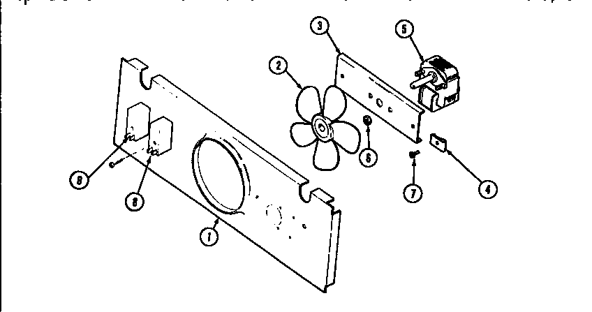 Jenn-Air WM2720B/M167B blower motor-cooling diagram