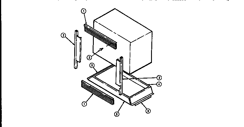 Jenn-Air WM2720B/M167B trim diagram
