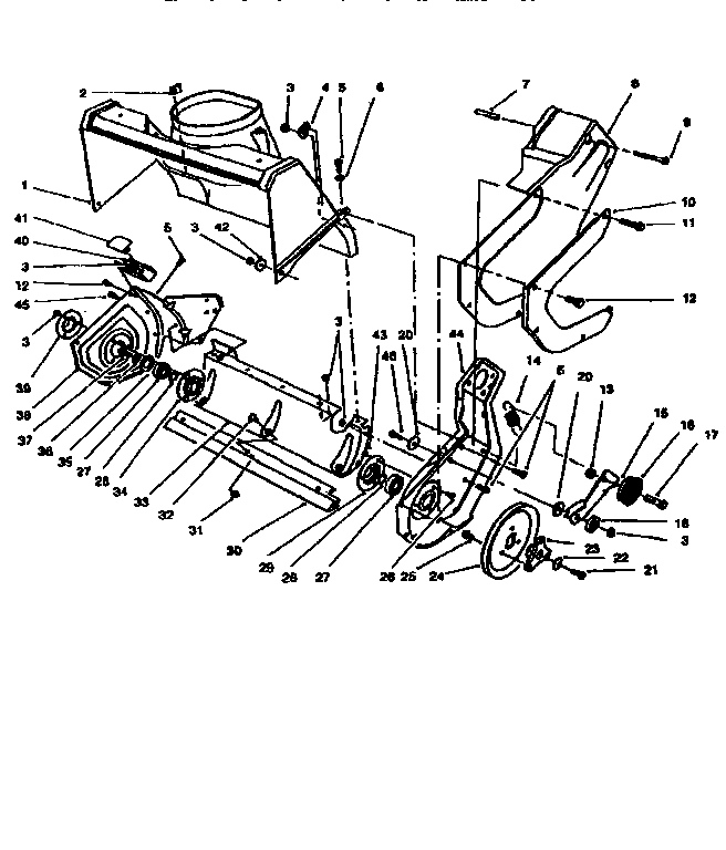 Lawn-Boy 320 (28222-7900001 & UP) rotor housing assembly diagram