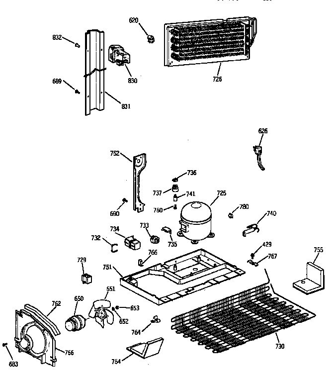 GE TBX18IAZKRWW unit parts diagram