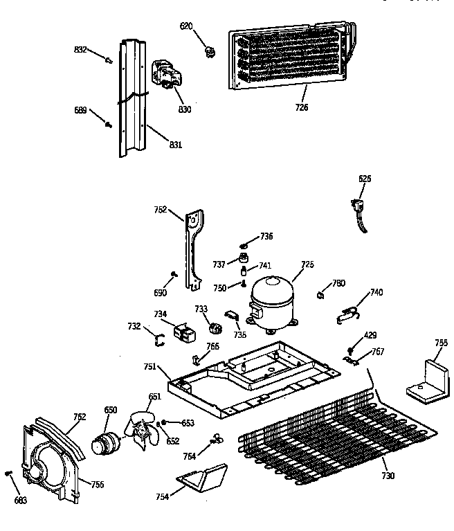 GE TBX18IAZLRWW unit parts diagram