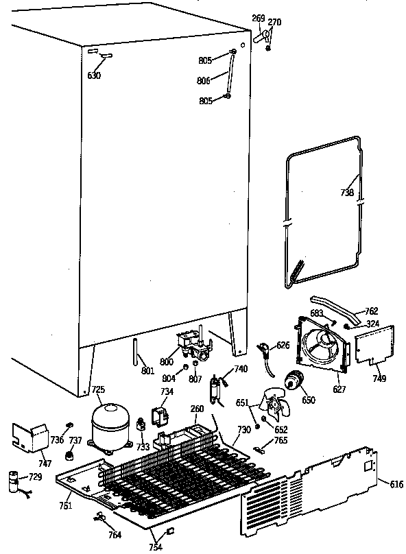 GE TPG21KRYFWH unit parts diagram