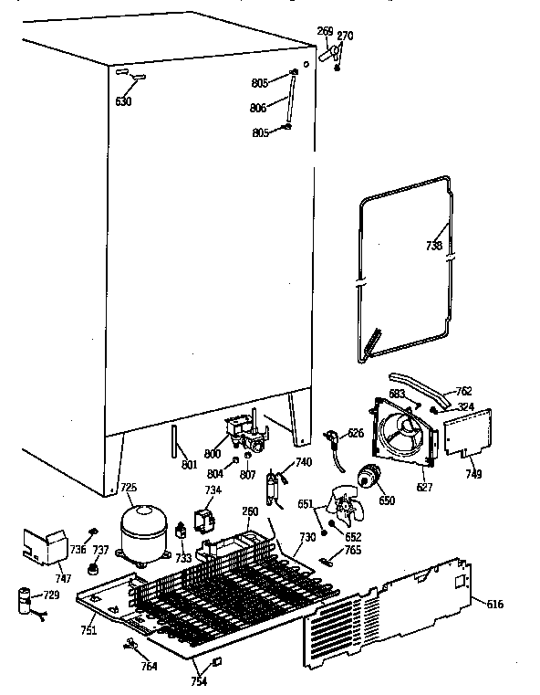 GE TPG21KRYFWS unit parts diagram