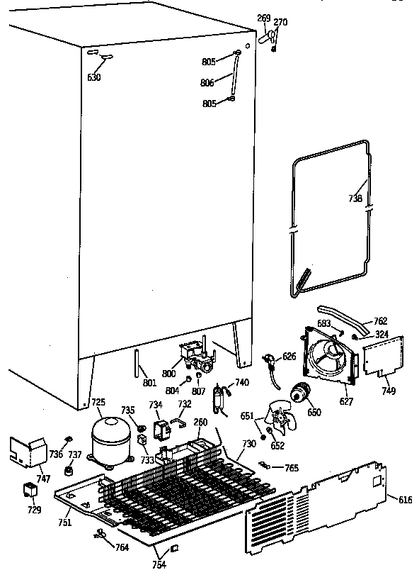 GE TFZ22JRYFWW unit parts diagram