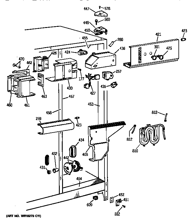 GE TFZ22PRYFWW fresh food section diagram