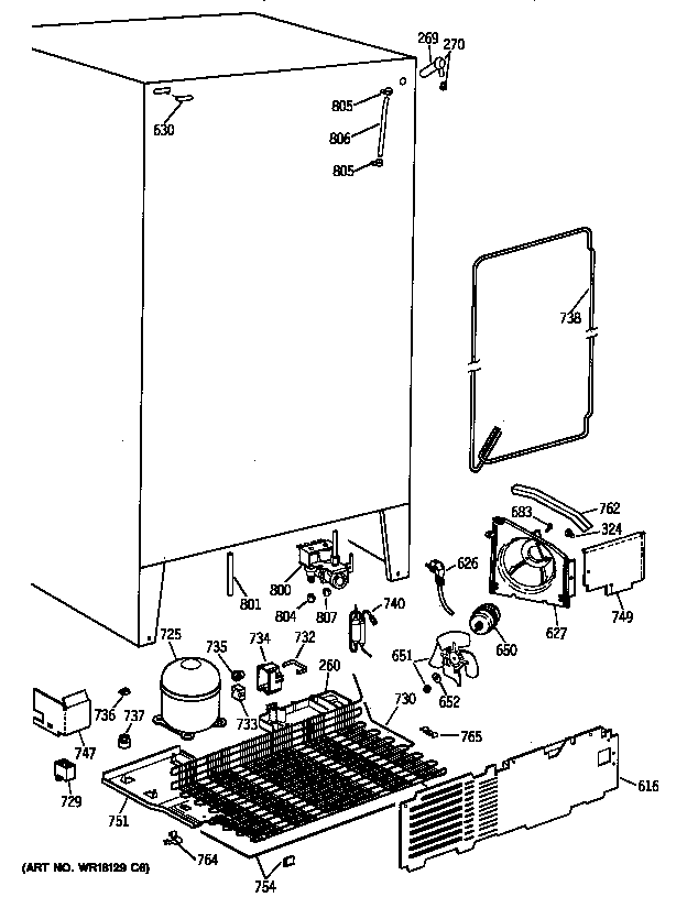 GE TFZ22PRYFWW unit parts diagram