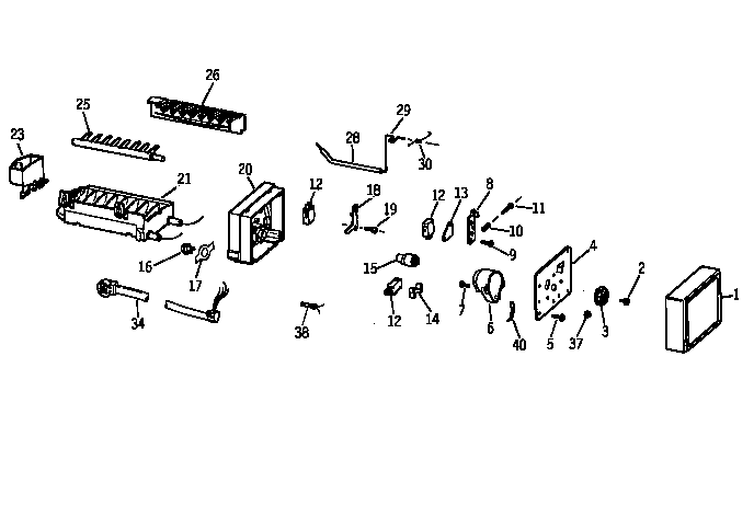 Hotpoint CTX18GIZCRWW icemaker wr30x0327 diagram