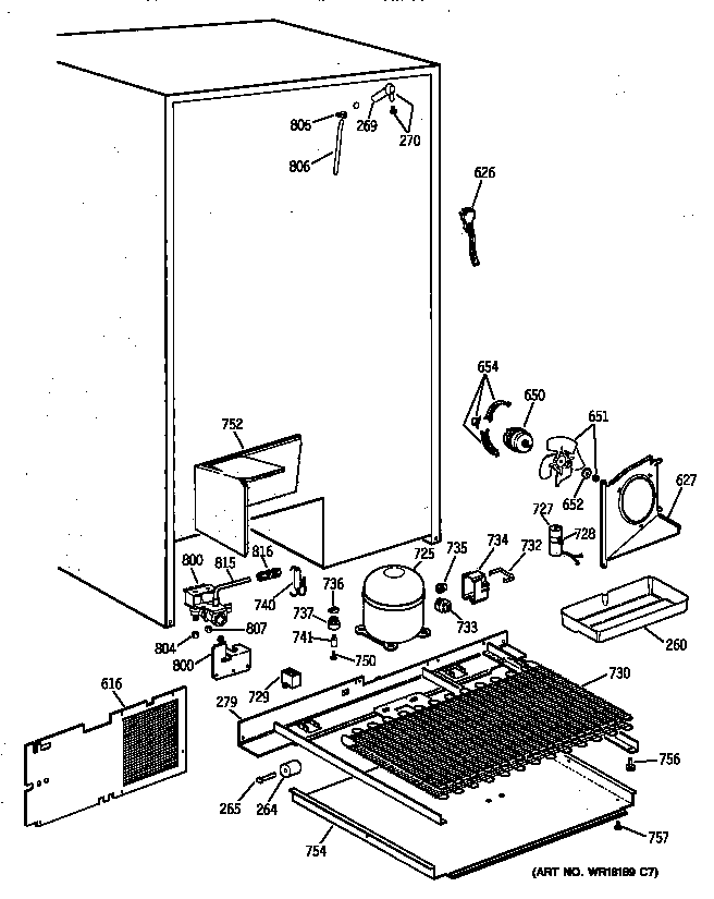 Hotpoint CSK28DRZDAA unit parts diagram