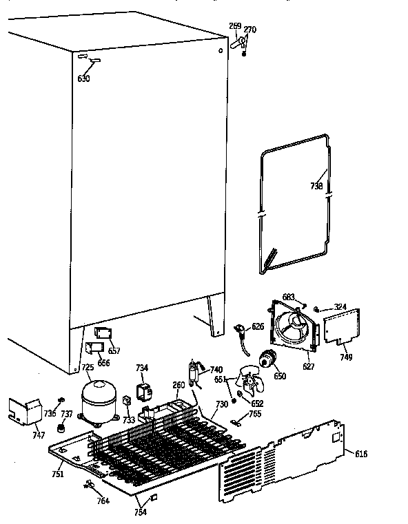 GE MSG22GAZBWW unit parts diagram