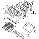 Kenmore 36272675790 door & drawer parts diagram