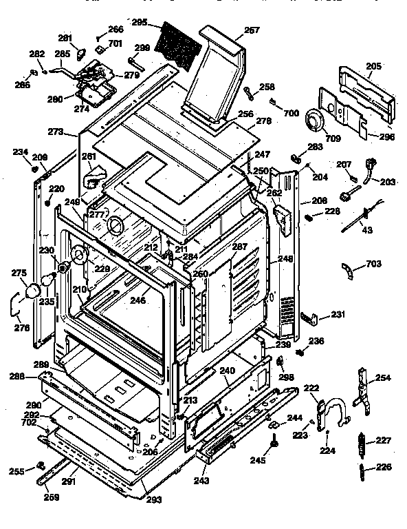 Kenmore 36272676790 body parts diagram