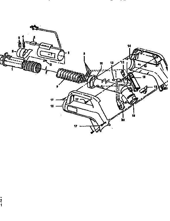 Hoover S5697 (40011) hose complete-35' diagram
