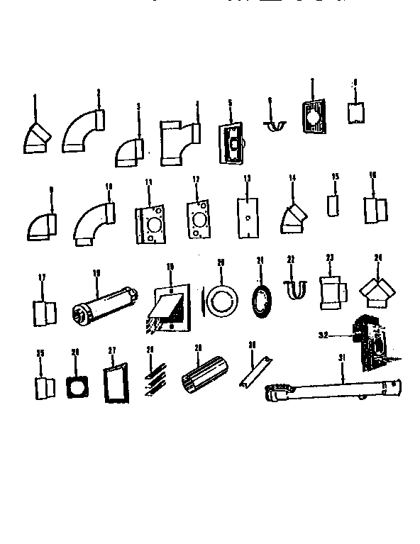 Hoover S5697 (40011) central vac fittings diagram