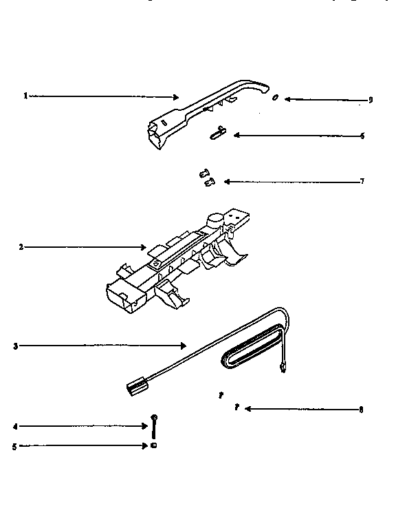 Eureka 7625BTN handle diagram