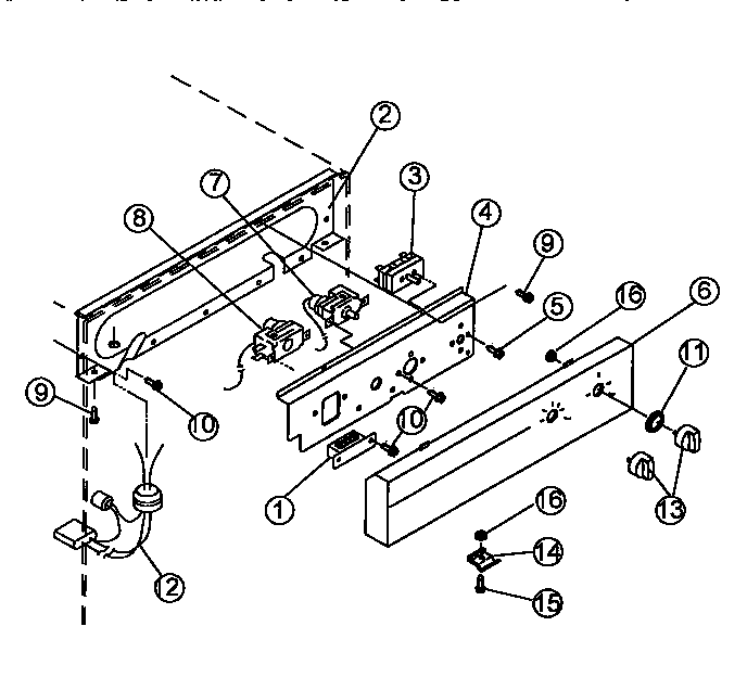 Viking Range VUIM180 control components diagram