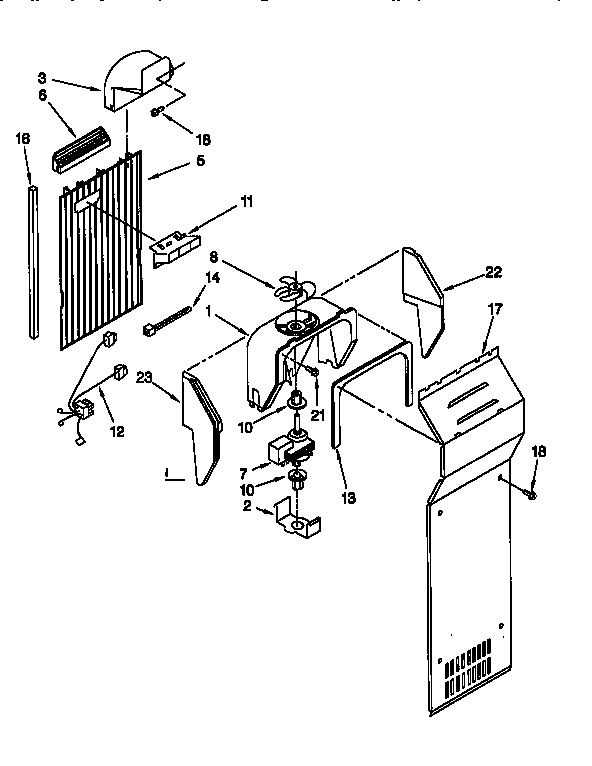 Whirlpool ED22GWXFN00 air flow diagram