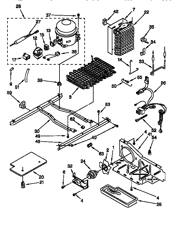 Whirlpool ED22GWXFN00 unit diagram