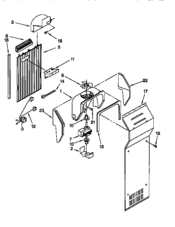 Whirlpool ED22PQXFW00 air flow diagram