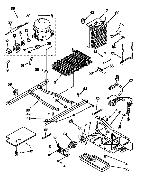 Whirlpool ED22PQXFW00 unit diagram