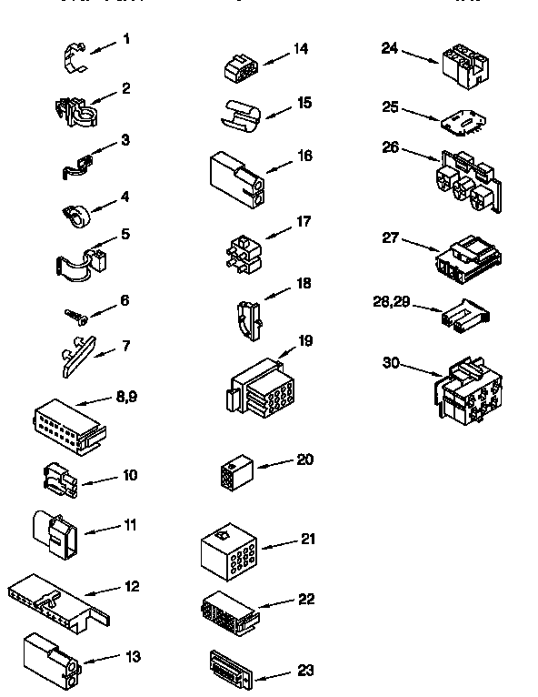 Kenmore 11028803890 wiring harness diagram