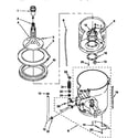 Kenmore 11048722790 agitator, basket and tub diagram