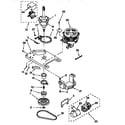 Kenmore 11048722790 brake, clutch, gearcase, motor and pump diagram