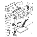 Kenmore 11066808694 top and console diagram