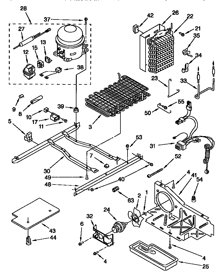 Whirlpool GD25DQXFN00 unit diagram