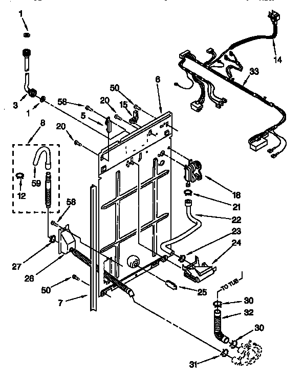 Kenmore 11018532790 rear panel diagram