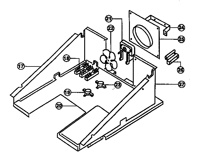 Viking Range VEDO275 control compartment diagram