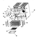 Viking Range VGSS30 control/rack assembly diagram