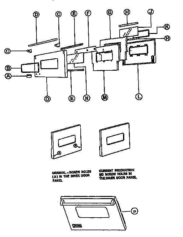 Viking Range VGSC30 doors vgis/sc/ss 30" (after 2/94) diagram