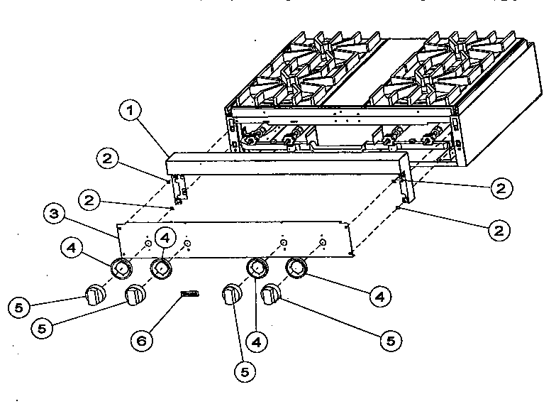 Viking Range VGRT60 control assembly diagram