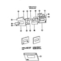 Viking Range VGRC36 48" right hand oven door before 5/1994 diagram