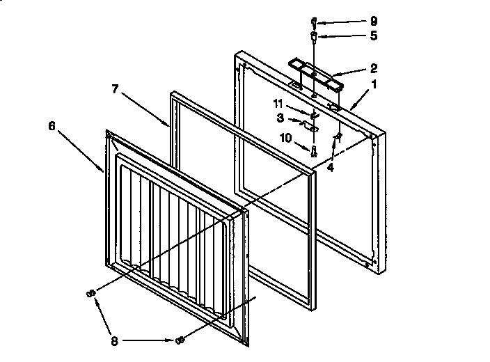 Whirlpool EH100FXEN06 door diagram