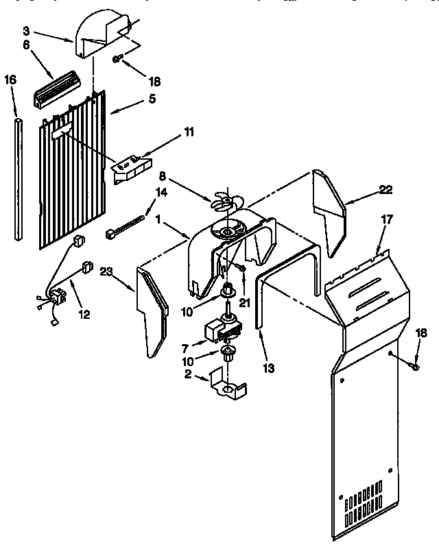 Whirlpool ED22TQXFN00 air flow diagram