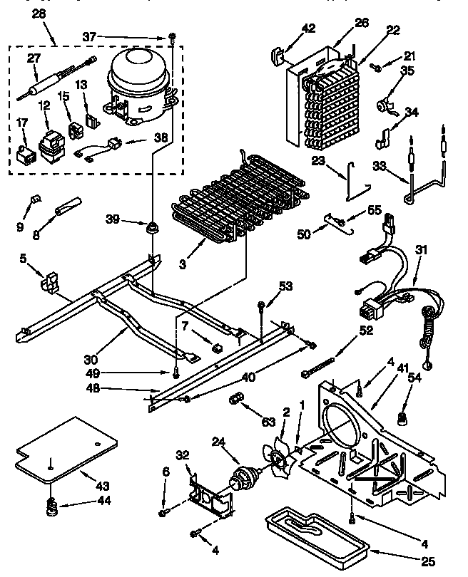 Whirlpool ED25PQXFW00 unit diagram