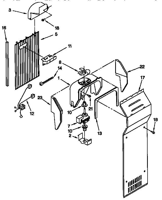 Whirlpool ED25PQXFW00 air flow diagram