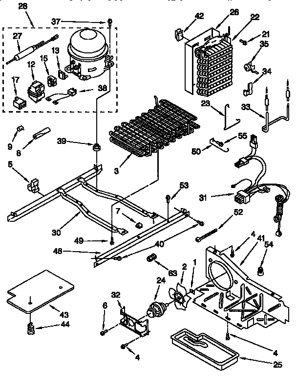 Whirlpool ED25TQXFN00 unit diagram