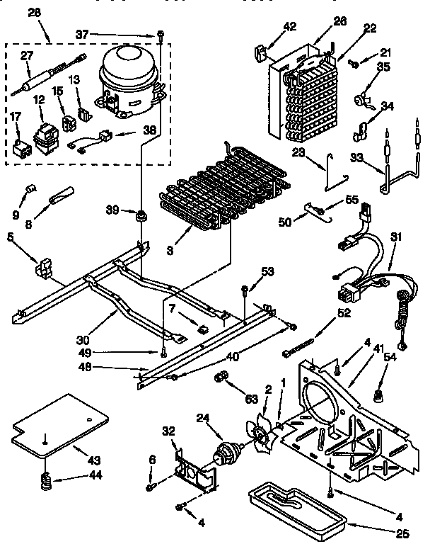 Whirlpool ED27PQXFW00 unit diagram