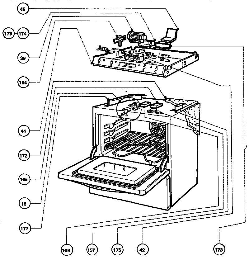 Thermador REF30Q cooling and electrical control diagram