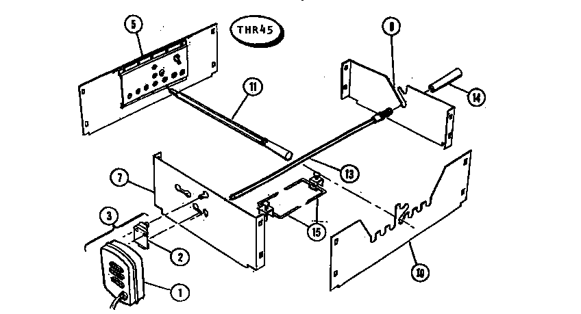 Thermador TMH45 frame diagram