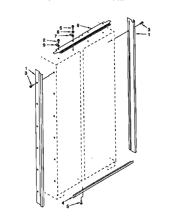 Thermador TSS36QBB00 cabinet trim diagram