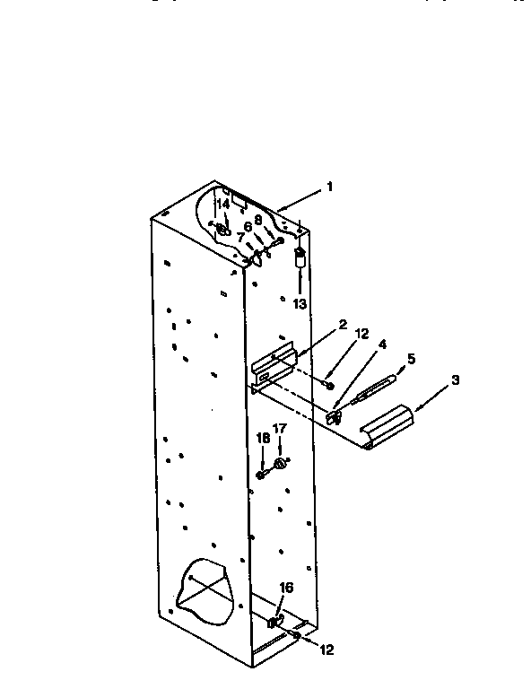 Thermador TSS36QBB00 freezer liner diagram