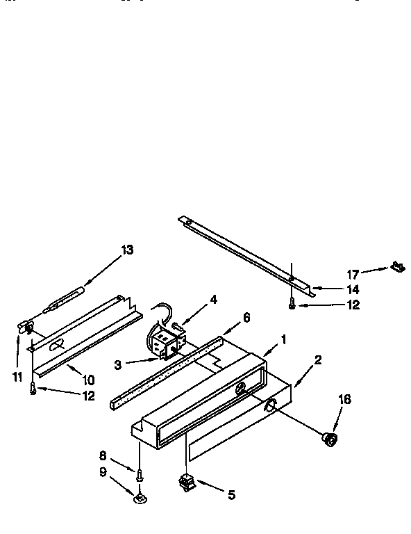 Thermador TSS36QBB00 freezer control panel diagram